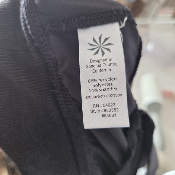 Athleta Interlude Lounge Pants Ankle Black Size 12 Athleisure Yoga Loungewear - Picture 11 of 12